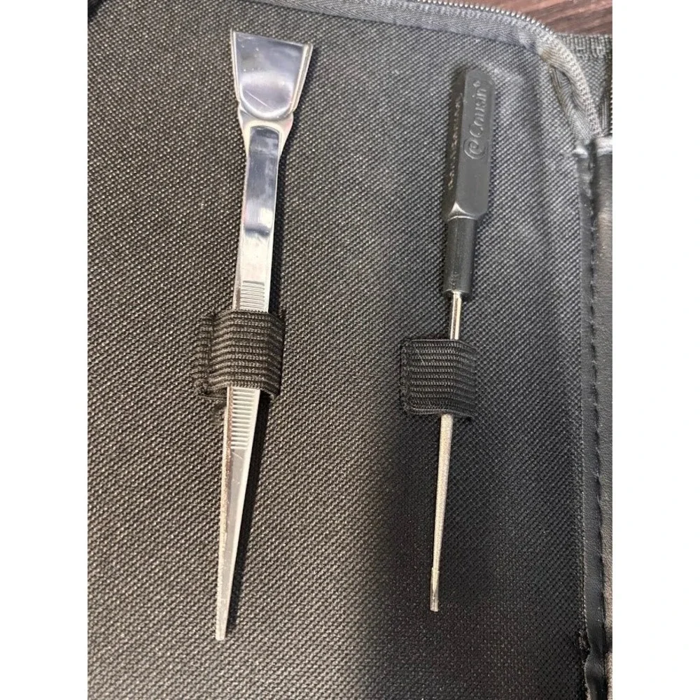 Cousin Jewelry Making Tool Kit 7pc Set Pliers Tweezers Reamer Zippered Case